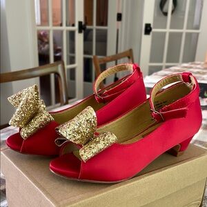 Red Satin Joyfolie Shoes